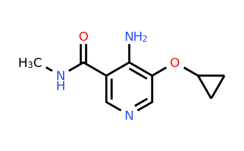 CAS 1243475-57-1 | 4-Amino-5-cyclopropoxy-N-methylnicotinamide