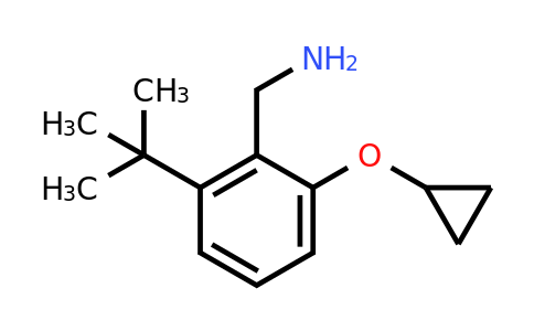 CAS 1243475-59-3 | (2-Tert-butyl-6-cyclopropoxyphenyl)methanamine