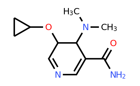 CAS 1243475-68-4 | 5-Cyclopropoxy-4-(dimethylamino)-4,5-dihydropyridine-3-carboxamide