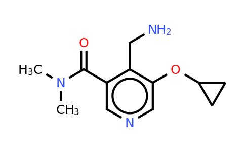 CAS 1243475-70-8 | 4-(Aminomethyl)-5-cyclopropoxy-N,n-dimethylnicotinamide