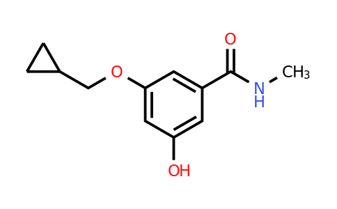 CAS 1243475-76-4 | 3-(Cyclopropylmethoxy)-5-hydroxy-N-methylbenzamide
