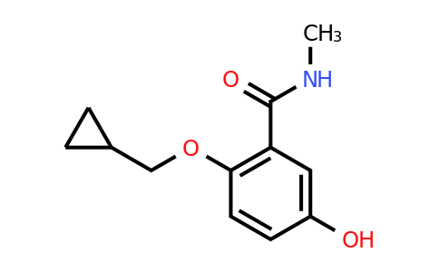 CAS 1243475-82-2 | 2-(Cyclopropylmethoxy)-5-hydroxy-N-methylbenzamide