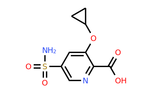 CAS 1243475-83-3 | 3-Cyclopropoxy-5-sulfamoylpicolinic acid
