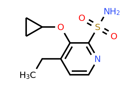 CAS 1243475-85-5 | 3-Cyclopropoxy-4-ethylpyridine-2-sulfonamide