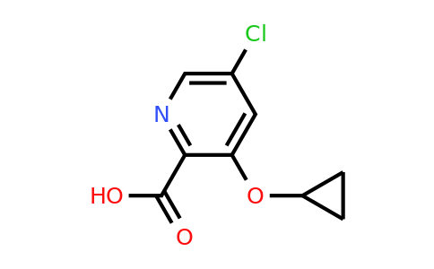 CAS 1243475-88-8 | 5-Chloro-3-cyclopropoxypicolinic acid