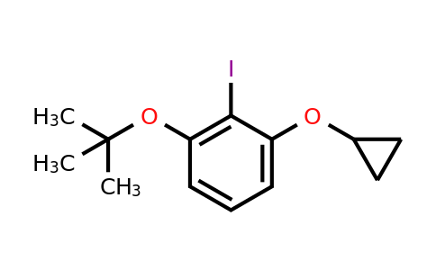 CAS 1243475-90-2 | 1-Tert-butoxy-3-cyclopropoxy-2-iodobenzene