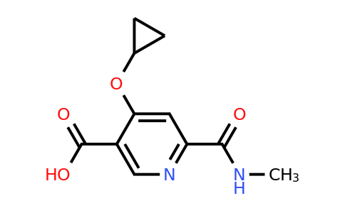 CAS 1243476-00-7 | 4-Cyclopropoxy-6-(methylcarbamoyl)nicotinic acid
