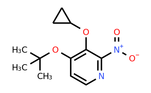 CAS 1243476-06-3 | 4-Tert-butoxy-3-cyclopropoxy-2-nitropyridine