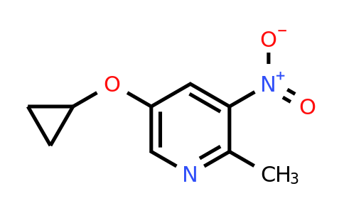CAS 1243476-07-4 | 5-Cyclopropoxy-2-methyl-3-nitropyridine