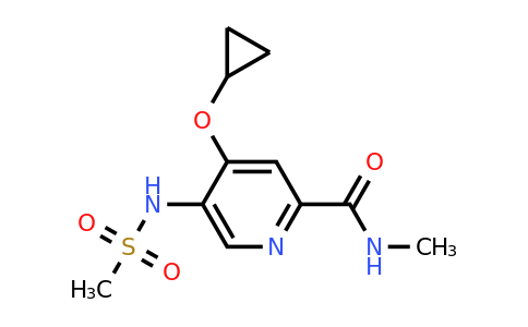 CAS 1243476-09-6 | 4-Cyclopropoxy-N-methyl-5-(methylsulfonamido)picolinamide