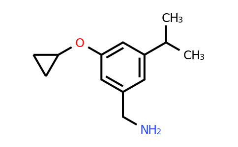 CAS 1243476-20-1 | (3-Cyclopropoxy-5-isopropylphenyl)methanamine