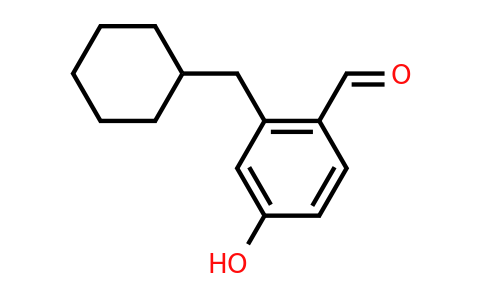 CAS 1243476-23-4 | 2-(Cyclohexylmethyl)-4-hydroxybenzaldehyde