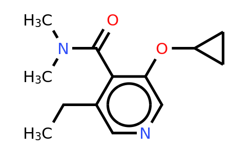 CAS 1243476-25-6 | 3-Cyclopropoxy-5-ethyl-N,n-dimethylisonicotinamide