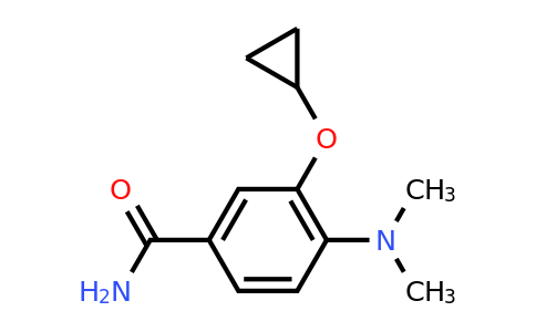 CAS 1243476-28-9 | 3-Cyclopropoxy-4-(dimethylamino)benzamide