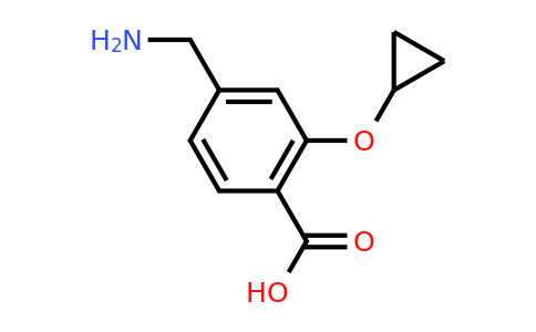 CAS 1243476-34-7 | 4-(Aminomethyl)-2-cyclopropoxybenzoic acid