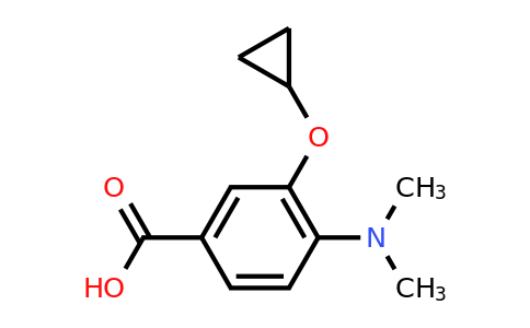 CAS 1243476-36-9 | 3-Cyclopropoxy-4-(dimethylamino)benzoic acid