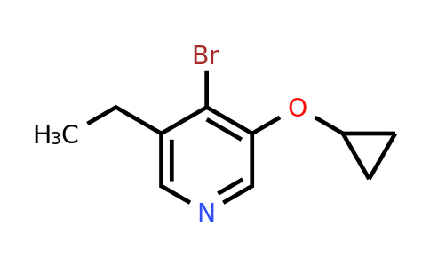 CAS 1243476-40-5 | 4-Bromo-3-cyclopropoxy-5-ethylpyridine