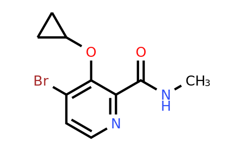 CAS 1243476-41-6 | 4-Bromo-3-cyclopropoxy-N-methylpicolinamide