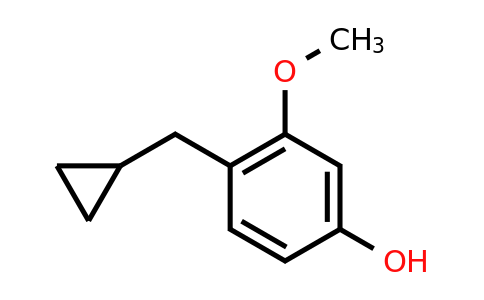 CAS 1243476-43-8 | 4-(Cyclopropylmethyl)-3-methoxyphenol
