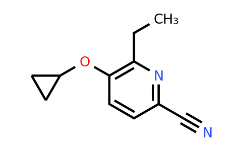 CAS 1243476-45-0 | 5-Cyclopropoxy-6-ethylpicolinonitrile