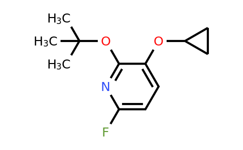 CAS 1243476-51-8 | 2-Tert-butoxy-3-cyclopropoxy-6-fluoropyridine