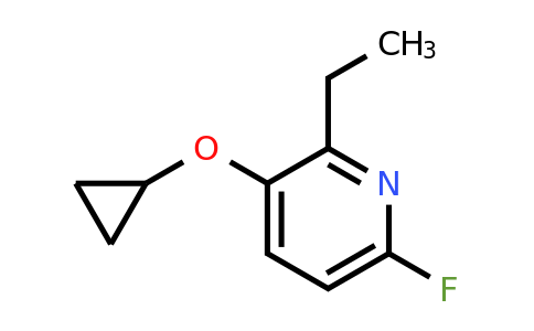 CAS 1243476-52-9 | 3-Cyclopropoxy-2-ethyl-6-fluoropyridine