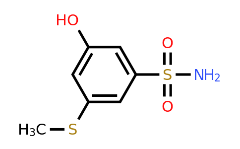 CAS 1243476-61-0 | 3-Hydroxy-5-(methylsulfanyl)benzene-1-sulfonamide