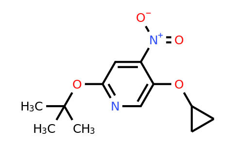 CAS 1243476-68-7 | 2-Tert-butoxy-5-cyclopropoxy-4-nitropyridine