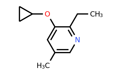 CAS 1243476-69-8 | 3-Cyclopropoxy-2-ethyl-5-methylpyridine