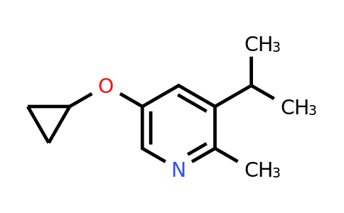 CAS 1243476-74-5 | 5-Cyclopropoxy-2-methyl-3-(propan-2-YL)pyridine