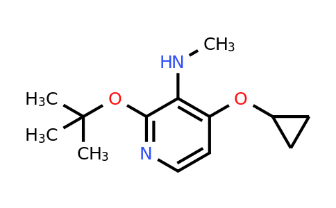 CAS 1243476-77-8 | 2-Tert-butoxy-4-cyclopropoxy-N-methylpyridin-3-amine
