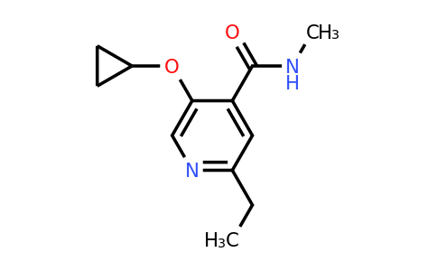 CAS 1243476-78-9 | 5-Cyclopropoxy-2-ethyl-N-methylisonicotinamide