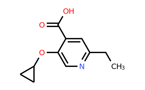 CAS 1243476-83-6 | 5-Cyclopropoxy-2-ethylisonicotinic acid