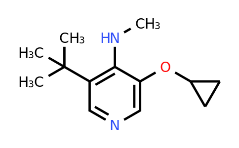 CAS 1243476-91-6 | 3-Tert-butyl-5-cyclopropoxy-N-methylpyridin-4-amine