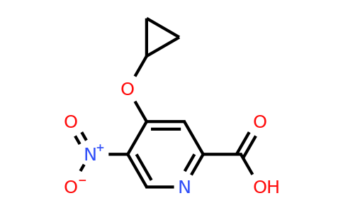 CAS 1243476-92-7 | 4-Cyclopropoxy-5-nitropicolinic acid