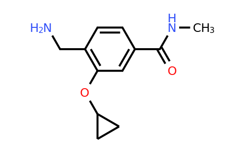 CAS 1243476-93-8 | 4-(Aminomethyl)-3-cyclopropoxy-N-methylbenzamide