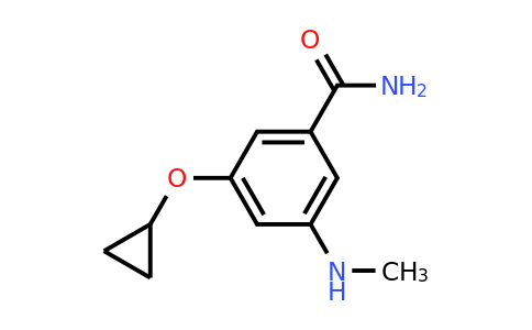 CAS 1243476-99-4 | 3-Cyclopropoxy-5-(methylamino)benzamide