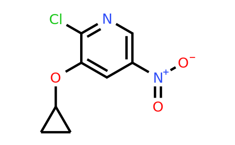 CAS 1243478-83-2 | 2-Chloro-3-cyclopropoxy-5-nitropyridine