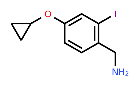 CAS 1243478-92-3 | (4-Cyclopropoxy-2-iodophenyl)methanamine