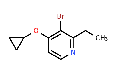 CAS 1243478-93-4 | 3-Bromo-4-cyclopropoxy-2-ethylpyridine