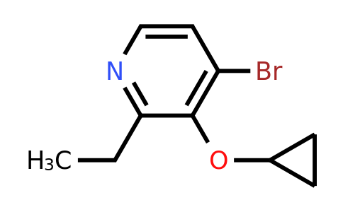 CAS 1243478-96-7 | 4-Bromo-3-cyclopropoxy-2-ethylpyridine