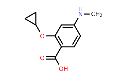 CAS 1243478-98-9 | 2-Cyclopropoxy-4-(methylamino)benzoic acid