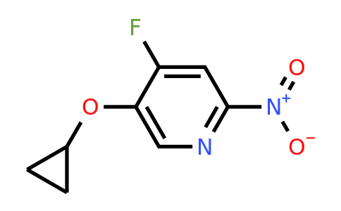 CAS 1243478-99-0 | 5-Cyclopropoxy-4-fluoro-2-nitropyridine
