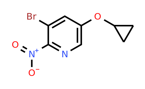 CAS 1243479-07-3 | 3-Bromo-5-cyclopropoxy-2-nitropyridine