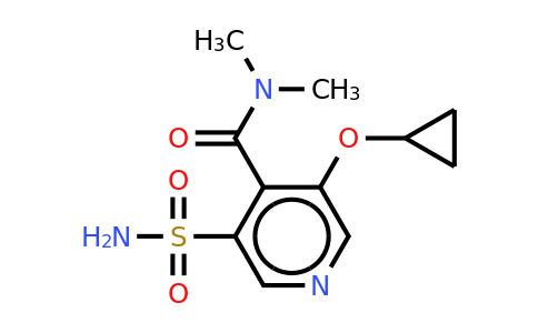 CAS 1243479-14-2 | 3-Cyclopropoxy-N,n-dimethyl-5-sulfamoylisonicotinamide