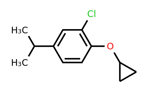 CAS 1243479-19-7 | 2-Chloro-1-cyclopropoxy-4-(propan-2-YL)benzene