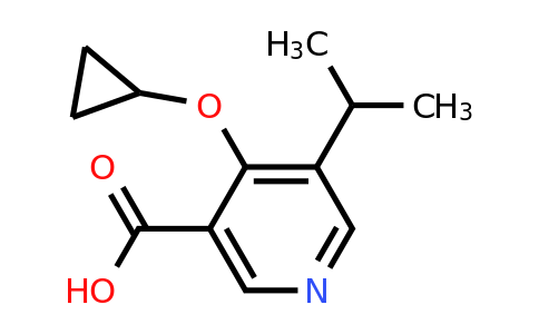 CAS 1243479-31-3 | 4-Cyclopropoxy-5-isopropylnicotinic acid