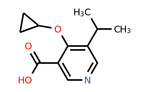 4-Cyclopropoxy-5-isopropylnicotinic acid