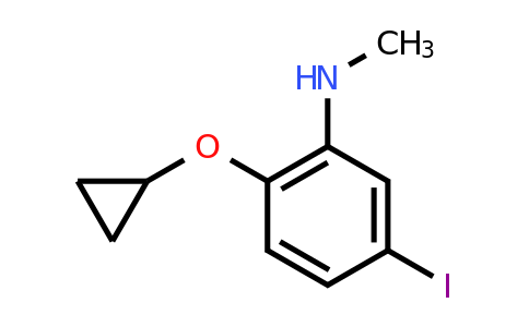 CAS 1243479-36-8 | 2-Cyclopropoxy-5-iodo-N-methylaniline