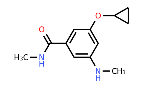 CAS 1243479-50-6 | 3-Cyclopropoxy-N-methyl-5-(methylamino)benzamide